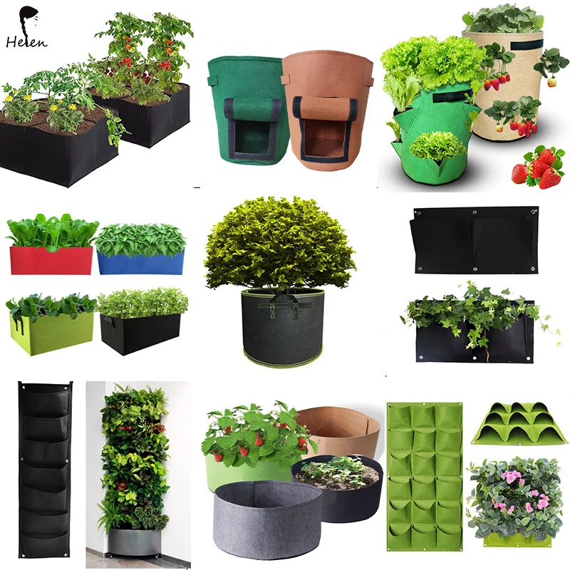 Small Succulent Planter Pot Felt Plant Container Gift for Mom Sister Aunt Best for Home Office Desk Decoration