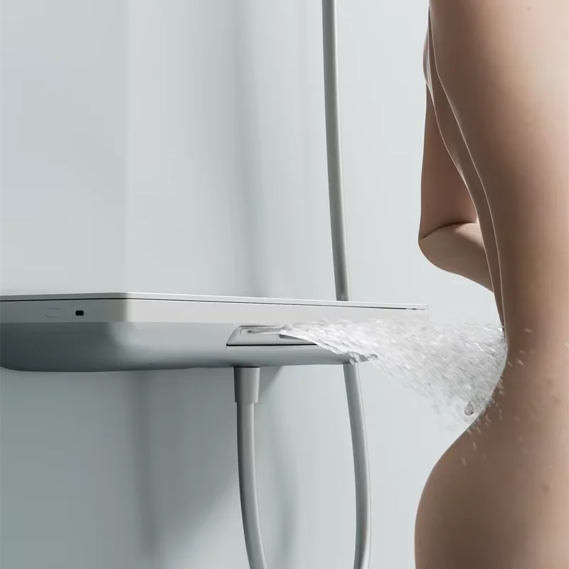 Bathroom thermostatic shower fixtures three function new design Smart shower with Lumbar jet massage