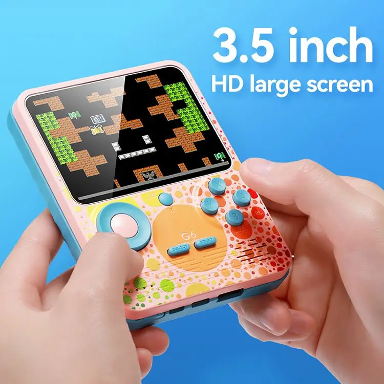 3.5Inch Two Players 500 in 1 6000mAh Power Bank Handheld Game Player Retro Game Console For Kids Adults