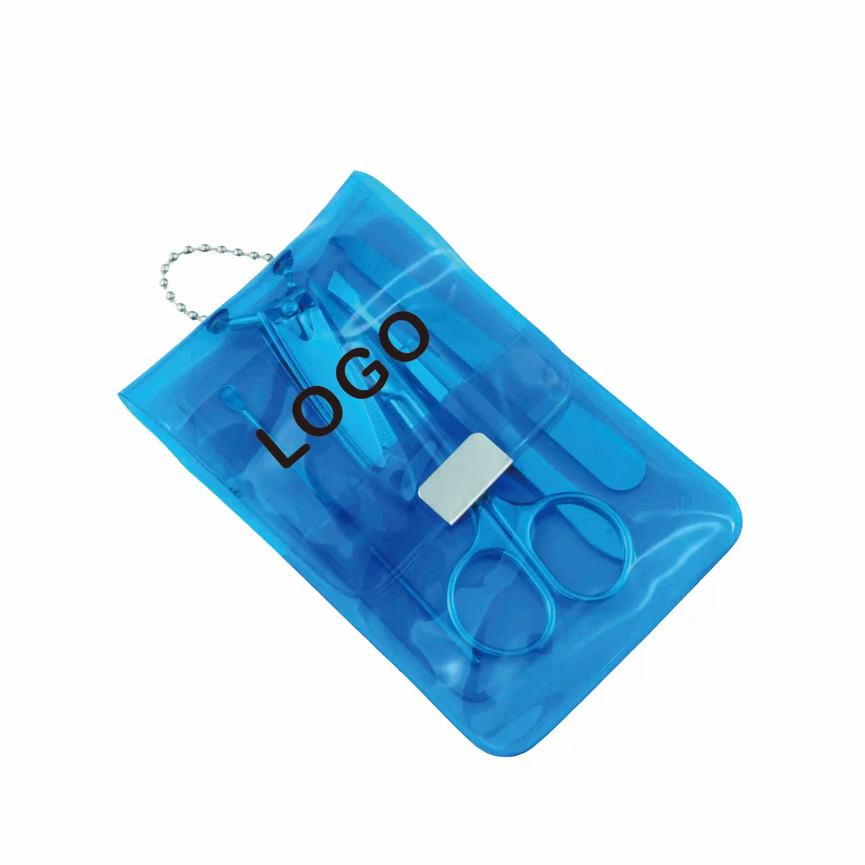Custom Logo Popular 5 PCS Nail Scissors Kit Traveling Mini Manicure Gift Set for Nail Tools