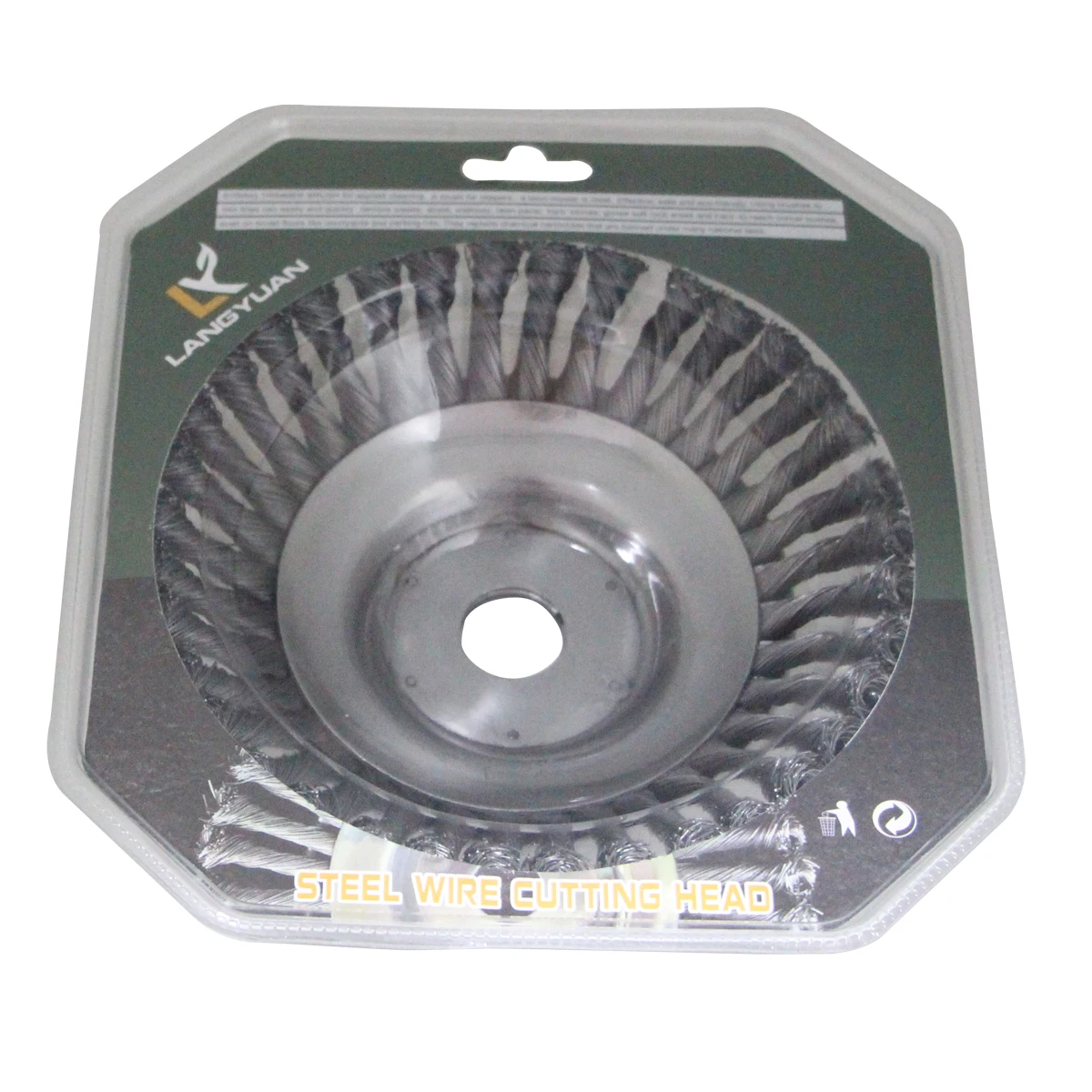 trimmer head universal brush cutter metal blades gas weed wacker Steel Wire Wheel Brush Grass Trimmer Head