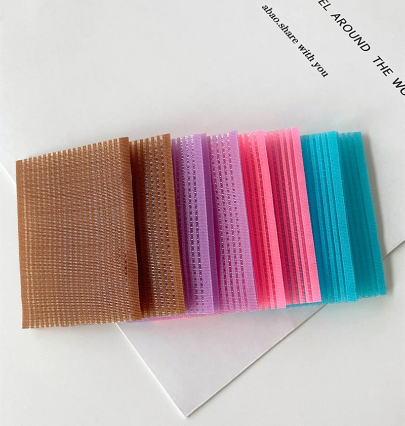 Customize various black nylon material girls hairdressing accessories reusable curling iron hook and loop