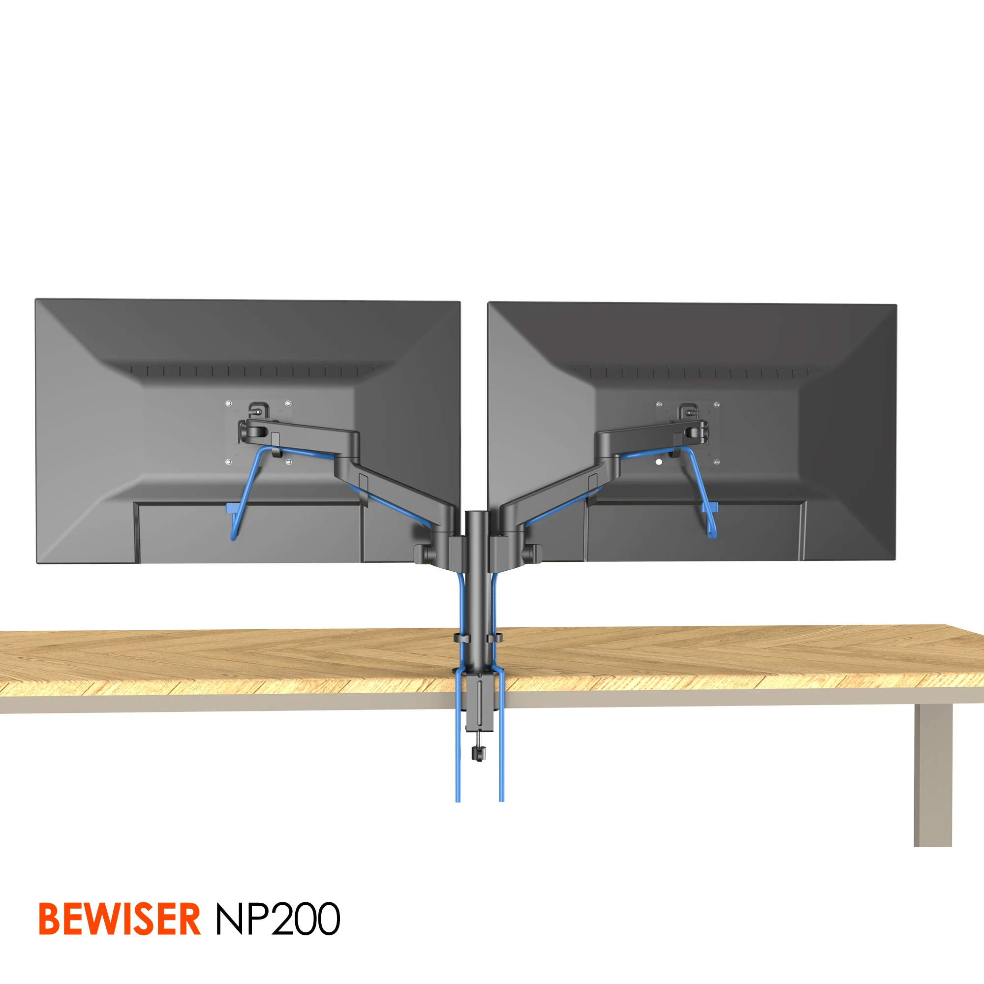 Dual computer support desk screen bracket Monitor arm (BEWISER NP200)