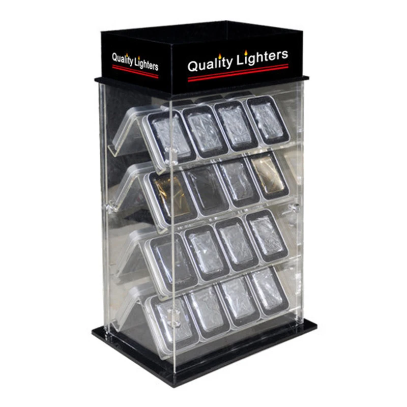 Factory Custom Acrylic Lighter Display Showcase For Retail Shops With Great Price
