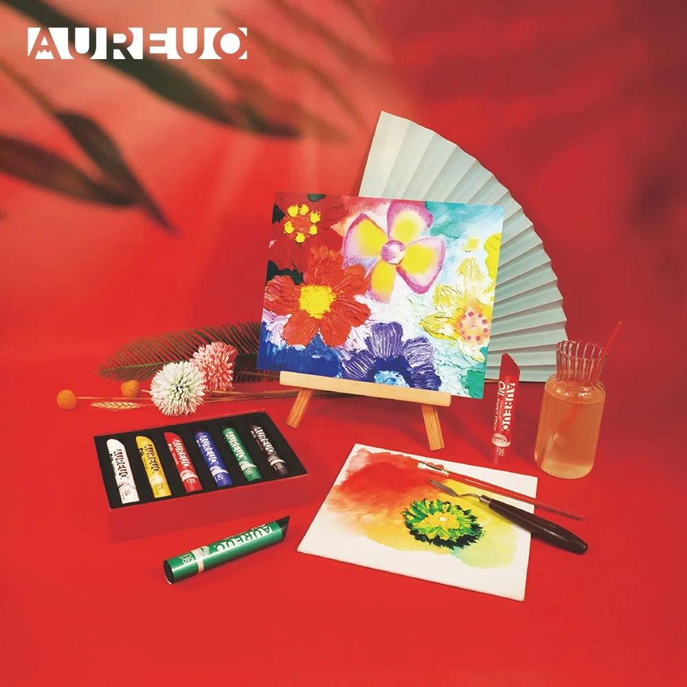 AUREUO 12 цветов 37 мл Одиночная свободная 3D Акварельная краска с эффектом масляной краски Водорастворимая масляная пастель