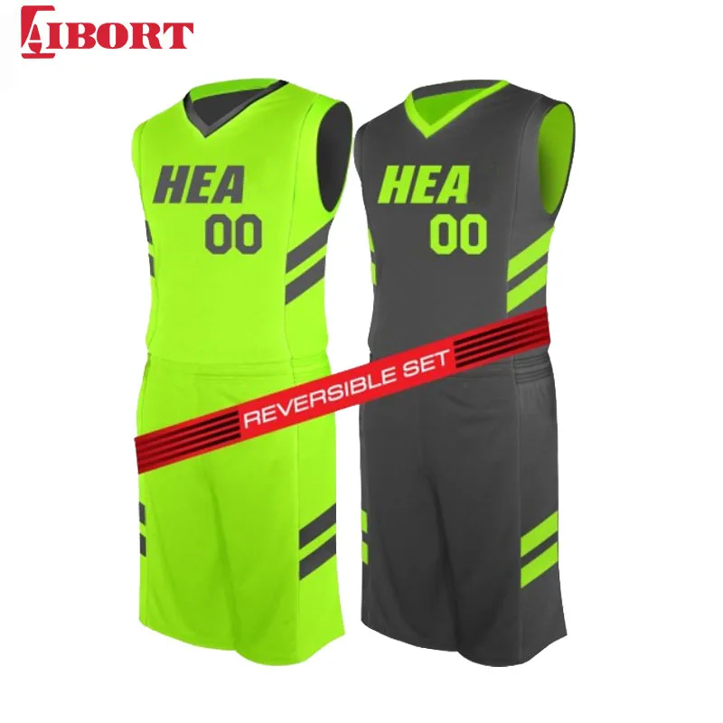 Mesh navy blue reversible design double side boy basketball jerseys and shorts