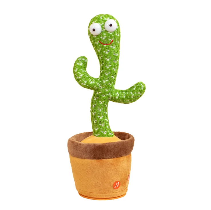 Funny Dancing Cactus Plush Cute Kawaii Music Plant Plush Soft Toys for Kids Gifts