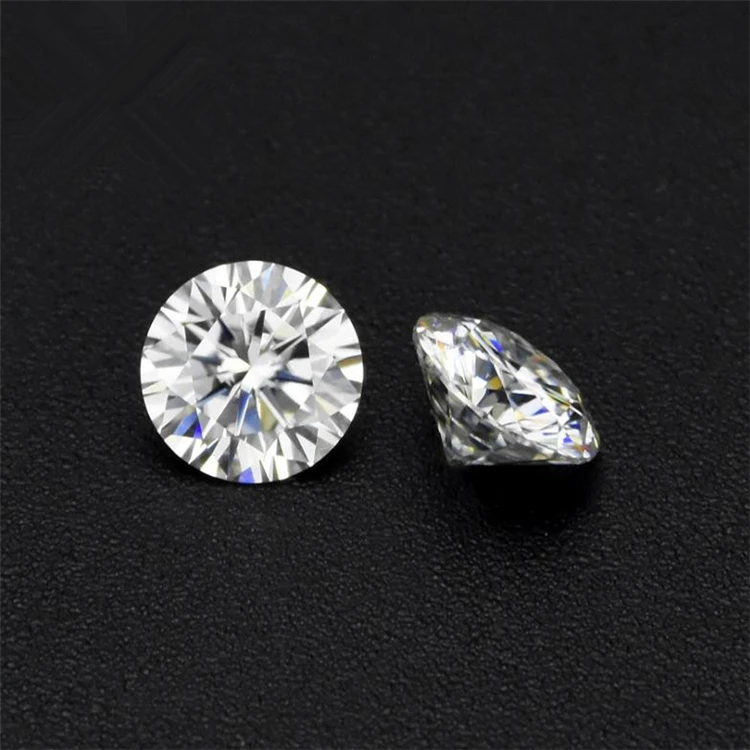 China wholesale 6.5mm moissanite H color 1ct round shape moissanite for pendant