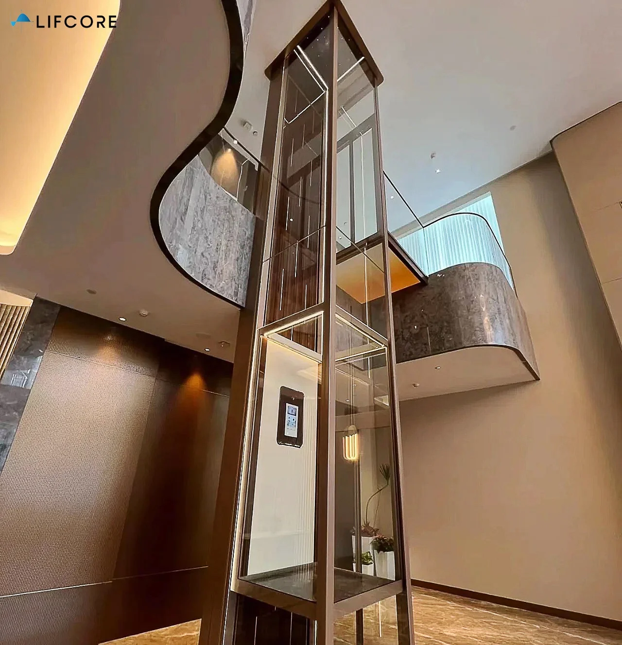 Low Maintenance 300kg 400kg Villa House Hold Residential Lift 2 Person Elevator Home Use