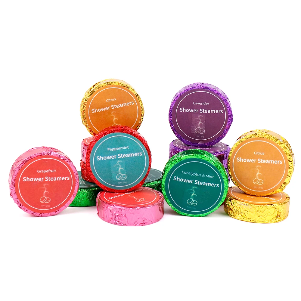 Customized OEM aromatherapy shower steamer with variety of flavors shower steamer aromatherapy essential oil