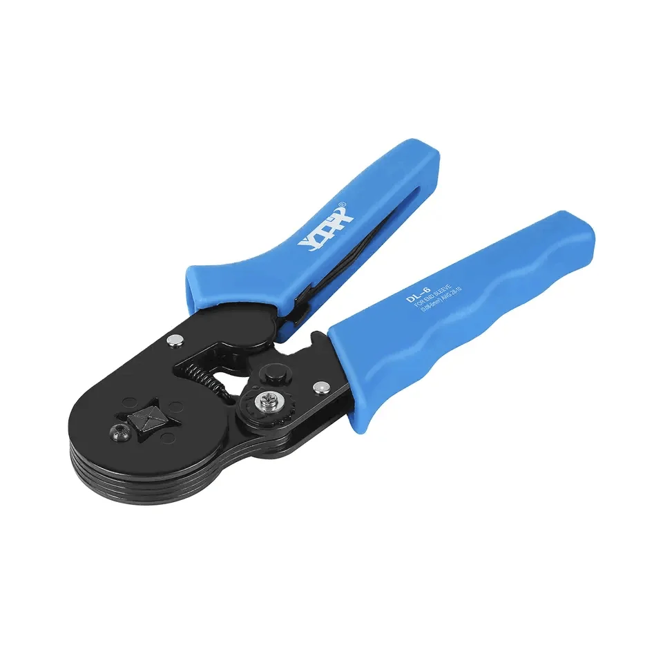 Multi-functional 6-6 0.25-6mm Ratchet Cable Crimping Tools Tubular Terminal Crimping Pliers round nose Euro