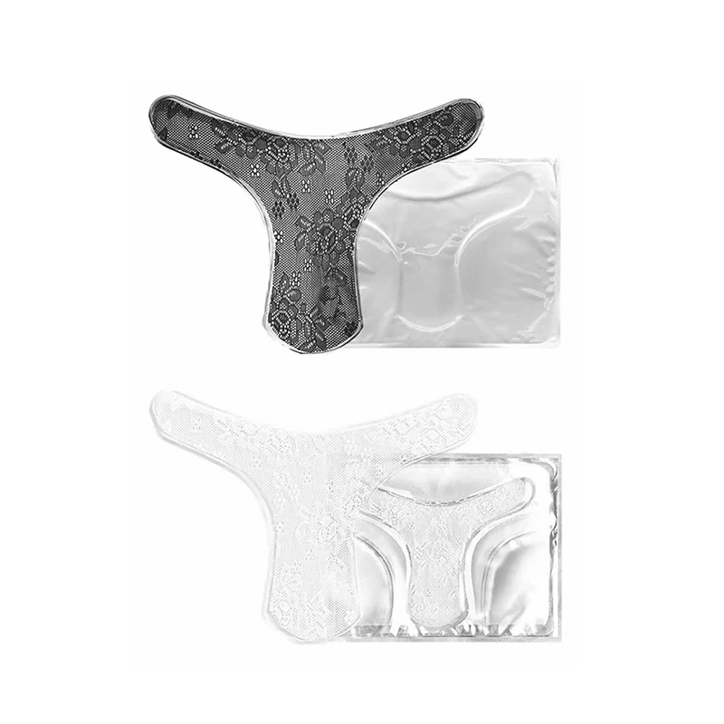 OEM LOGO T Shape Bikini Soothing Brightening Intimate Vagacial Yoni Jelly Gel Lace Sheet Mask