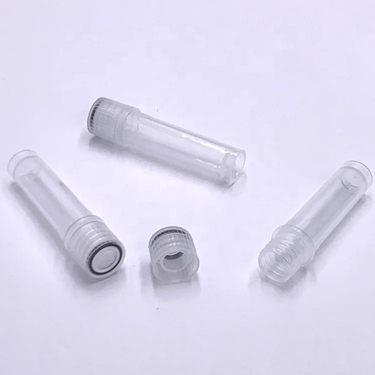 Manufacturer Plastic PP Medical Science Laboratory Samples Tubes Disposable Self Standing Plastic Cryovial Test Tube