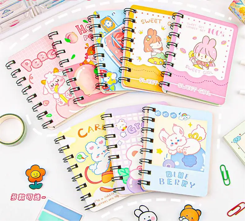 kawaii anime mini notebook anime Coil special-shaped Kuromi Cinnamorol student gift school office Stationery mini Notebook