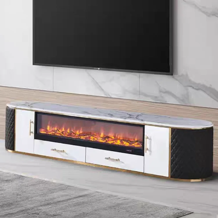 modern electric fireplace tv stand cabinet with drawers