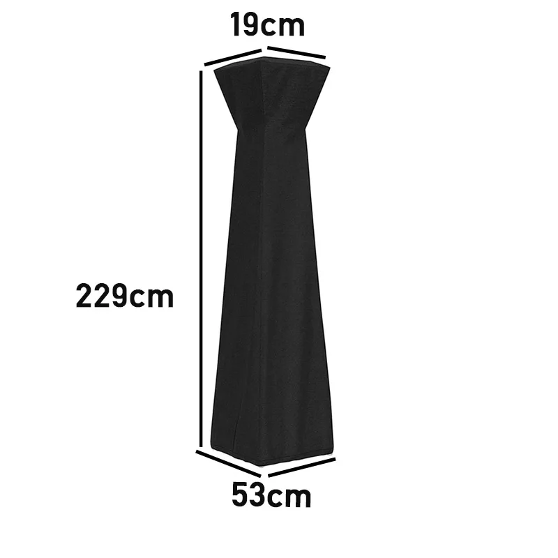 420D Patio Heater Cover Waterproof Windproof Dustproof Pyramid Vertical Protection Cover