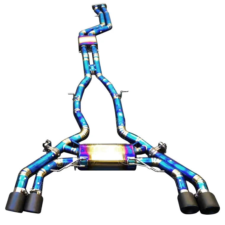 High performance titanium tailpipe exhaust system for Nissan 370Z