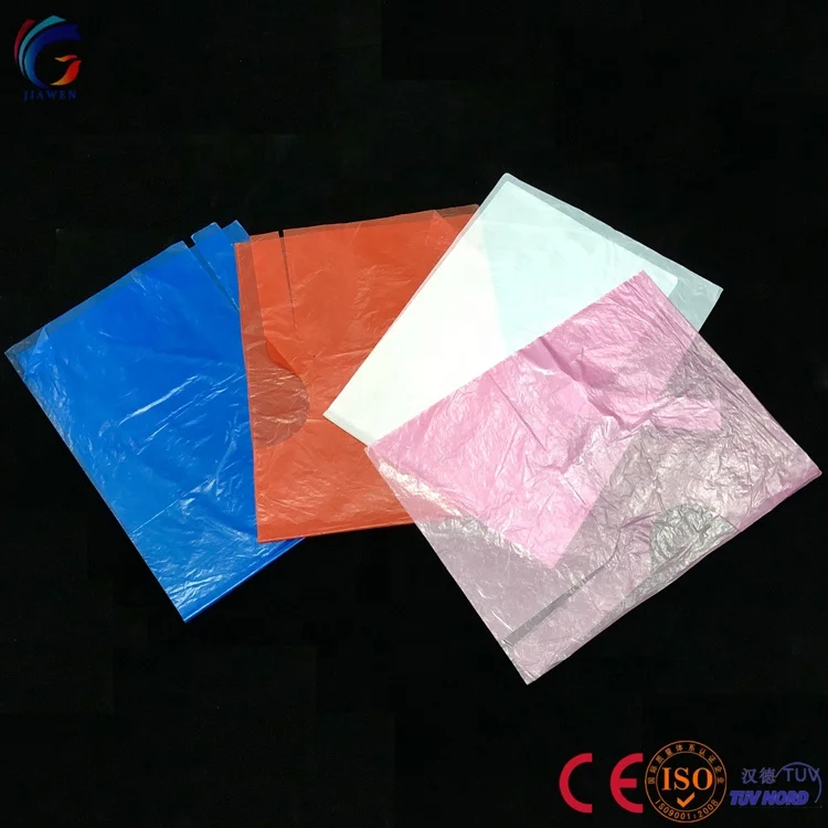 Generic Size for Everyone Fashion style Disposable SPA and Barber Shop use PE/HDPE/LDPE/CPE Hairdressing Cape for Beauty Salon