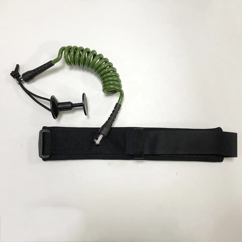 SR Surf Paddleboard Paddle Leash SUP Surfing Board Coiled Ankle Foot Leg Rope