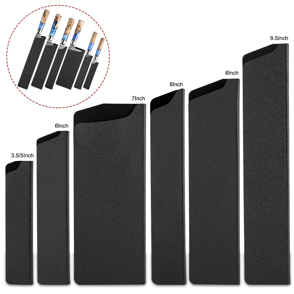Deluxe Damascus Knife Cover Universal PP Plastic Velvet Inner Protects Blade High Quality Kitchen Knife Chef Professional Sheath