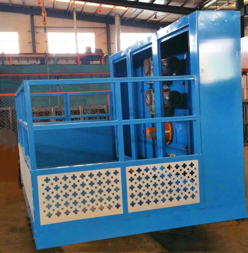  Open Top Construction Site Materials Lifting Elevator Rack Pinion Hoist transport platform elevator