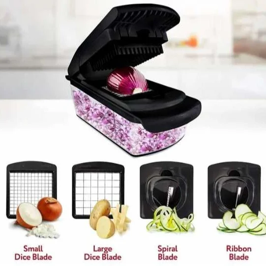 18-Piece Stainless Steel Rotary Grater and Shredder Multifunctional Manual Vegetable Cutter Set Household Plastic Garlic Tool