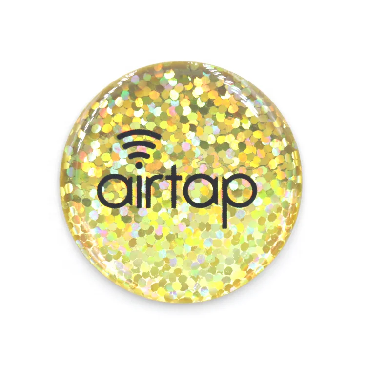 NFC metal resistant electronic tag RFID mobile phone sticker nfc epoxy sticker for Social Media