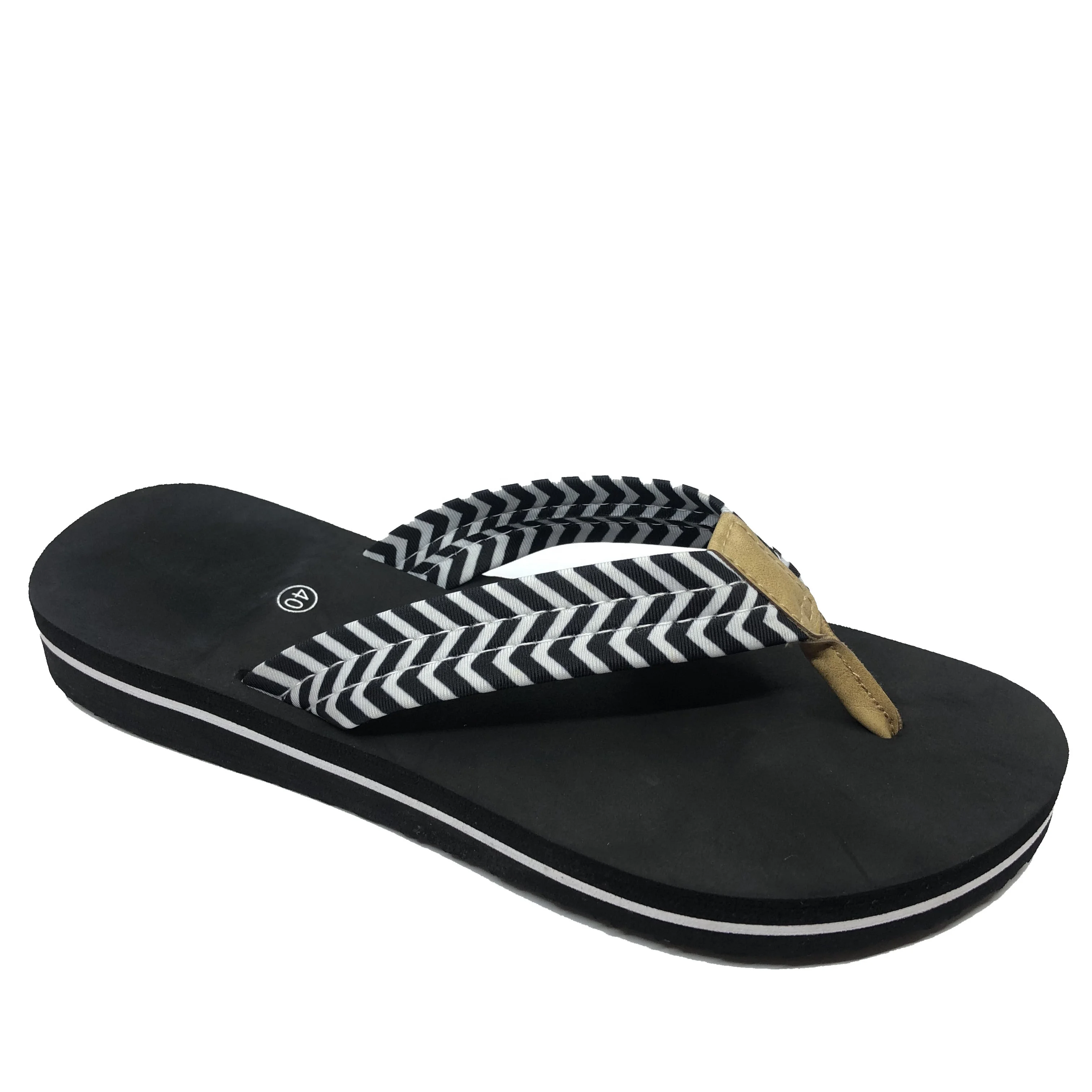 New product slippers for women OEM order wholesale price fashion design beach flip flops women