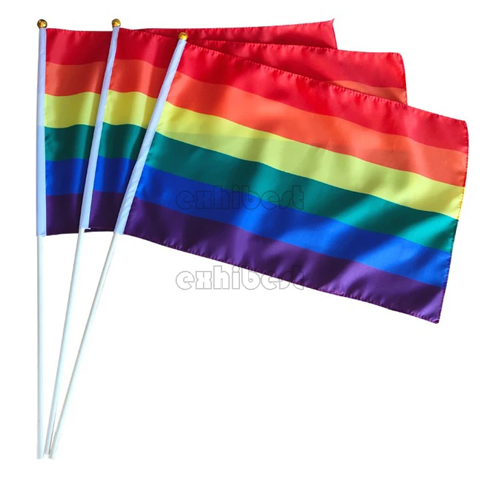Customized Flags Mini Cheap Custom Printed Hand Held Flag Hand Waving Flag