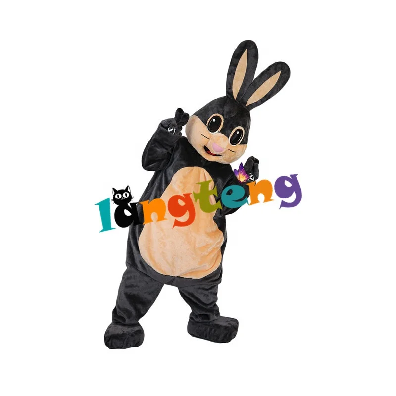 866 Grey Bunny Rabbit Cartoon Cosplay Animal Costume Mascot Costumes For Holiday