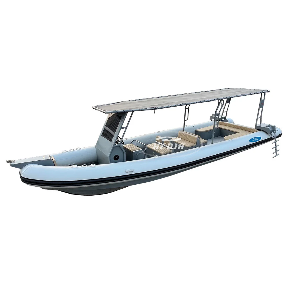 CE Hedia 33ft 1050 м алюминиевый Косатка гипалон жесткий корпус из стекловолокна надувная лодка большая роскошная высокоскоростная спортивная яхта Китай завод