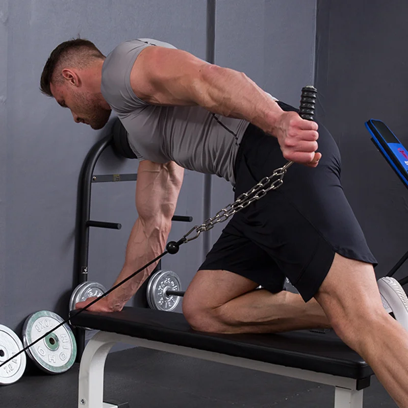 Push Down Single Gym Handle Triceps Strength Pull Up Hand Grips for Cable Machine Attachment Arm Muscle Fitness Equipment