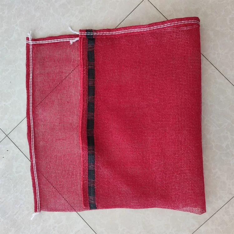 PE knitted Customized Potato Raschel Mesh Bags Onion Sacks Recycled Leno PP Firewood Mesh Bag for Oranges