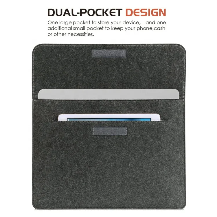 New portable biodegradable handmade women men wool felt laptop computer bags covers