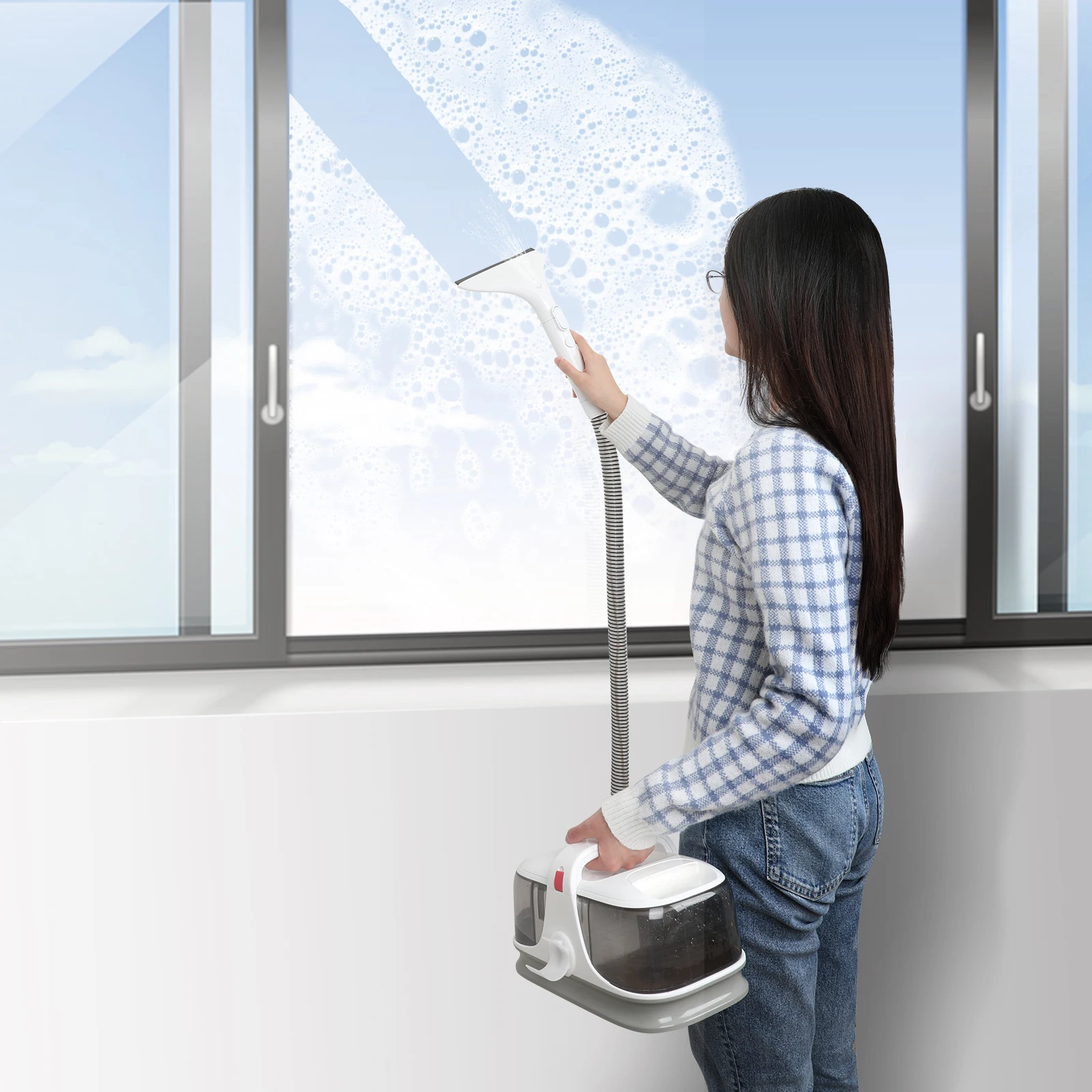 Handheld corded spot wet and dry dirty fabric carpet sofa cleaning machine carpet fabric vacuum cleaner