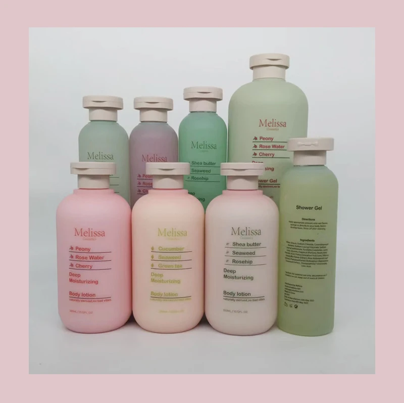 Cheaper  body wash Custom  500  ml  Flavor have  aloe  &strawberry & coconut