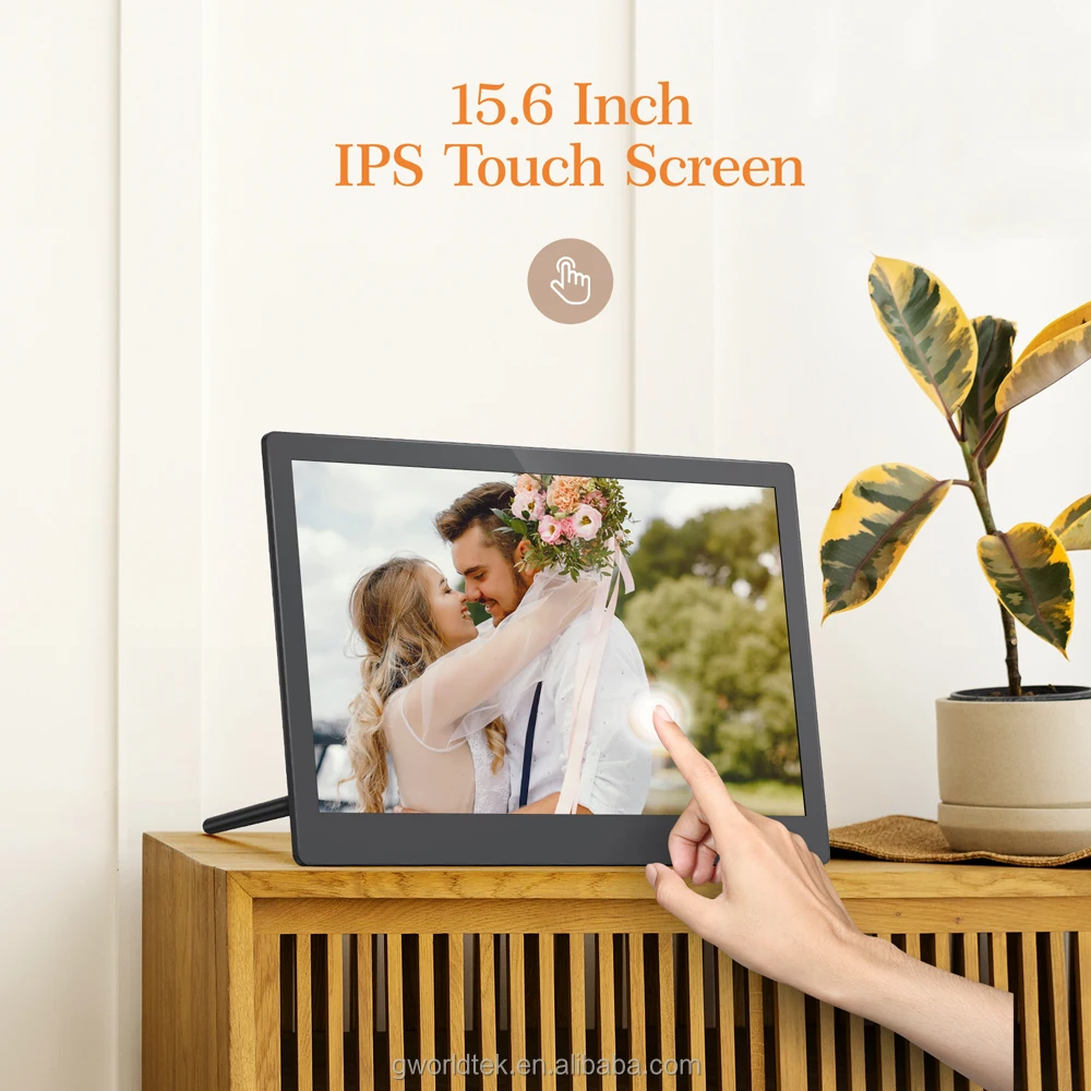 Arzopa 14.0 Inch Touch Screen 16GB Internal Memory PhotoShare Friends and Family Black Picture WIFI Digital Photo Frame