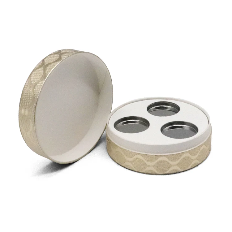 
Biodegradable Cylinder Cardboard Containers Cosmetic Set Package Kraft Paper Tube 