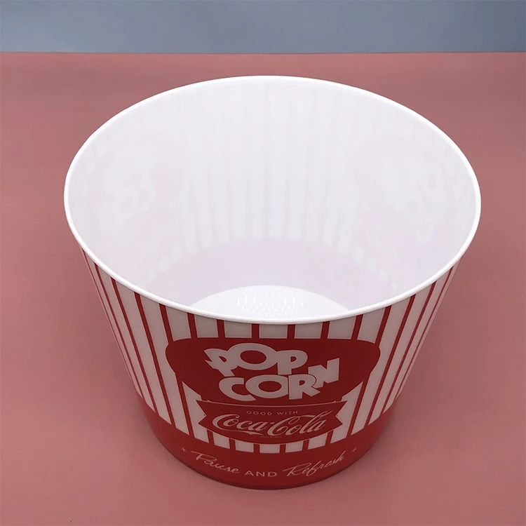  Wholesale Colorful 3D Lenticular Printing Emoticons Popcorn Buckets Custom Plastic Bucket For