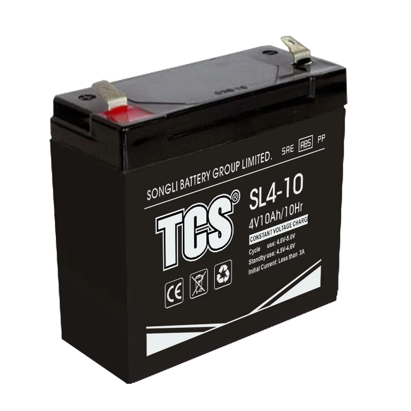 Tcs SL4-10 высокое качество Agm сухой 10ah 4 В перезаряжаемый свинцово-кислотный аккумулятор Производство для детей игрушечный автомобиль