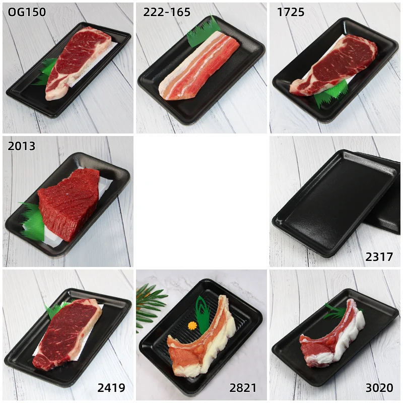 Поднос для упаковки мяса пенопласт полистирол подносы пищевых продуктов одноразовые Пылесосы фруктов пластиковая упаковка