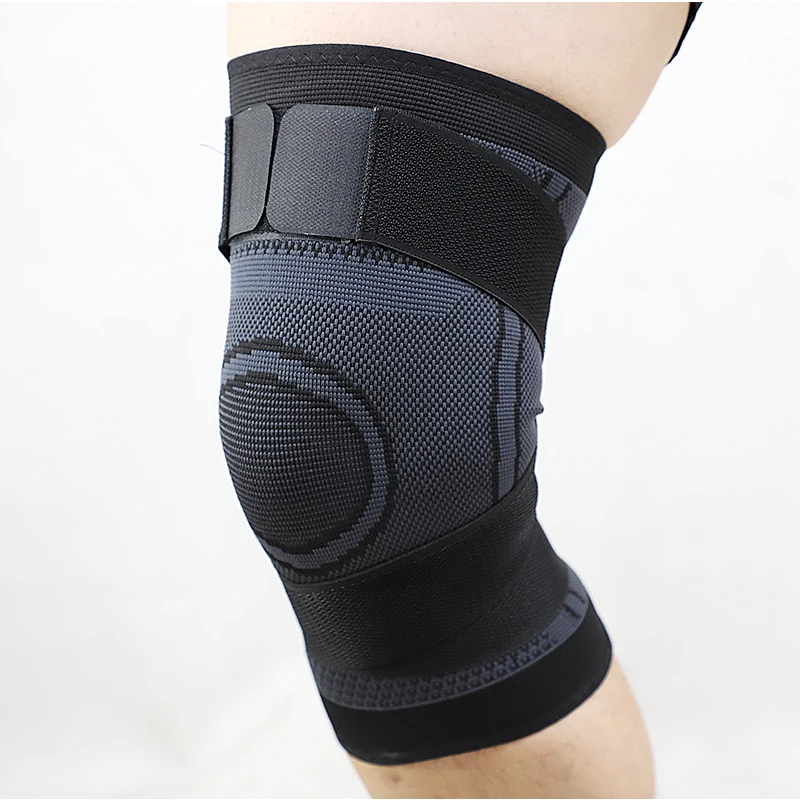 Weaving Elastic Support Knee Brace With Straps ,Sports Support Braces