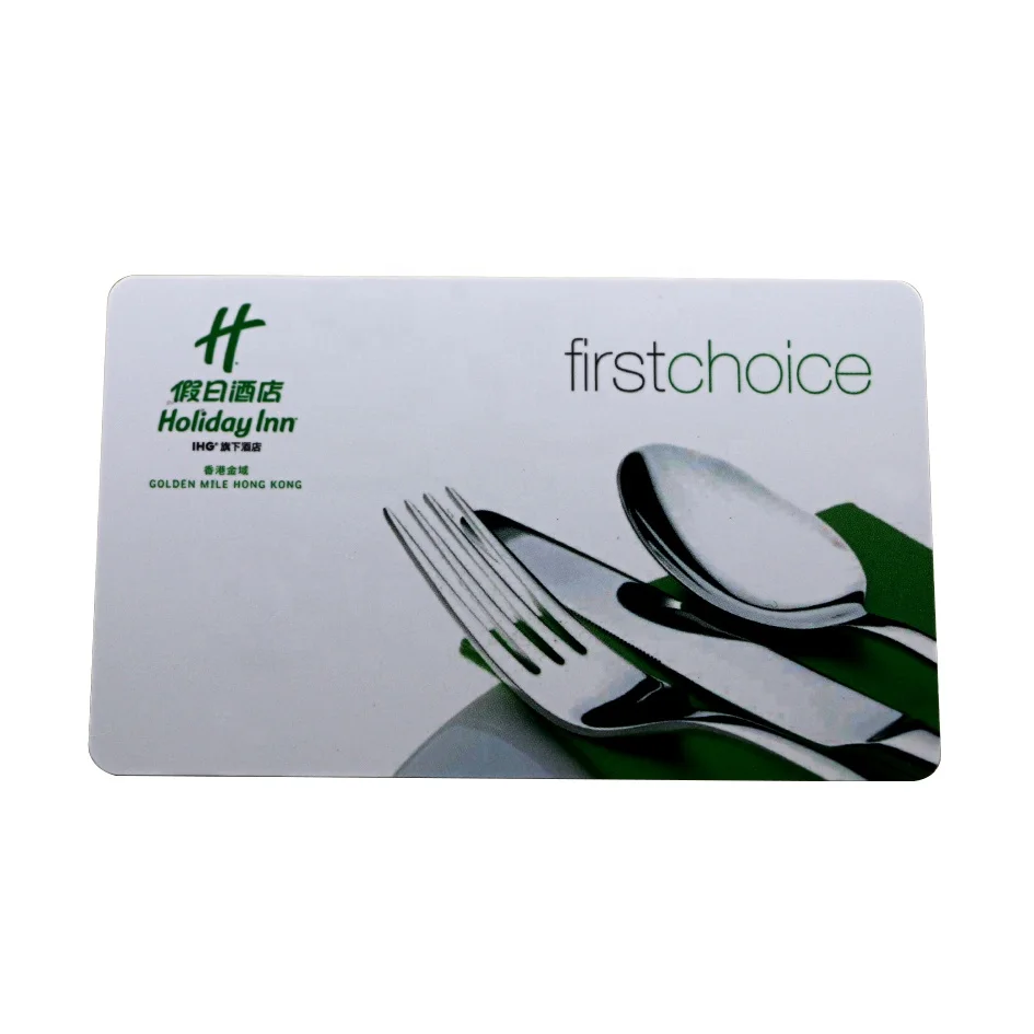 Customized Plastic VIP Membership Magnetic Stripe Card For Hotel Loyalty Program