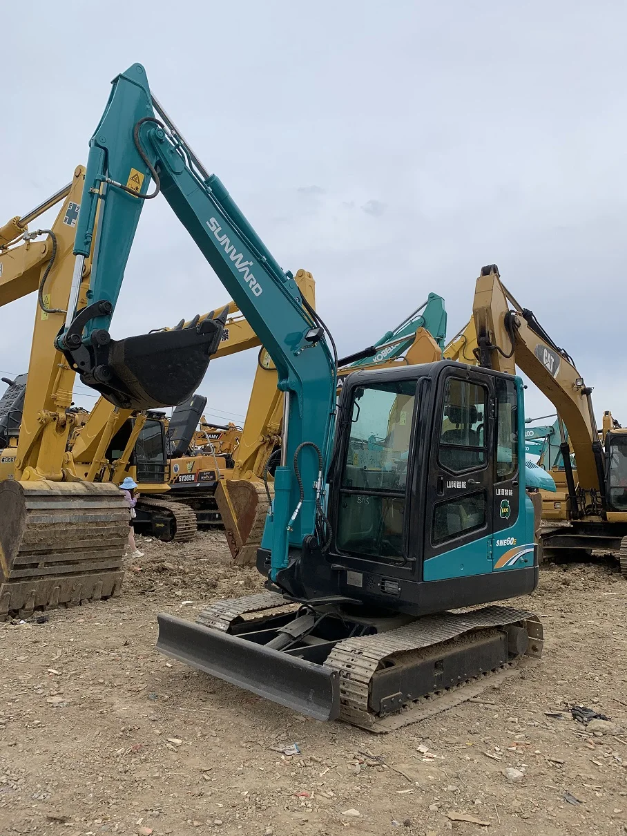Digging pond farm excavator 7 tons hook machine 9 tons 6 tons crawler excavator
