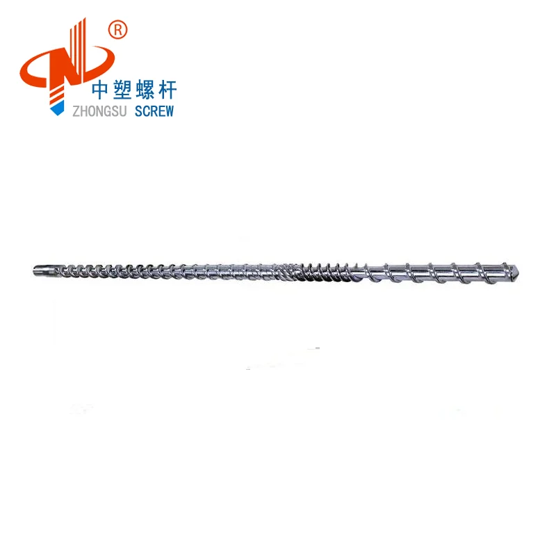 bimetallic single plastic extruder screw barrel for sheet /profile/board