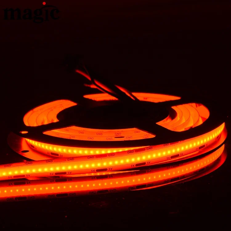 1 м 336 пикселей 1008 светодиод на метр 5 В адресуемый COB RGB smart LED