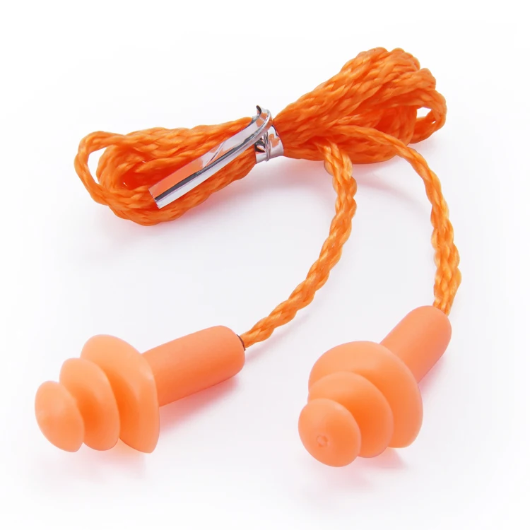 Corded Silicone Ear Plugs for Noise Reduction