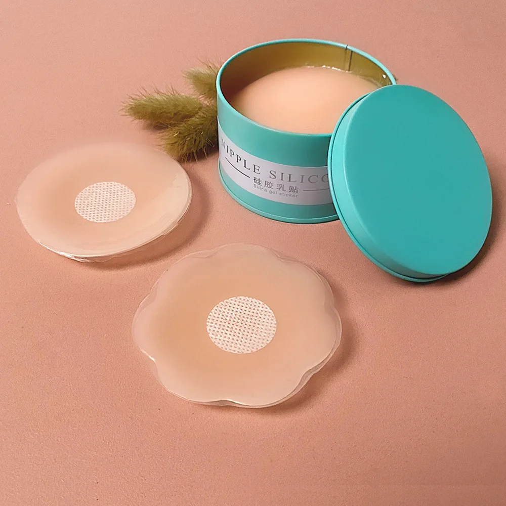 
Nipple stickers female chest invisible bra pads anti-light areola stickers silicone bra cups nipple cover latex pads for bra 