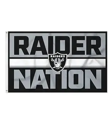 Высококачественный баннер с принтом Las Vegas Raiders Samoan Grommet NFL Flag 3x5 Ft