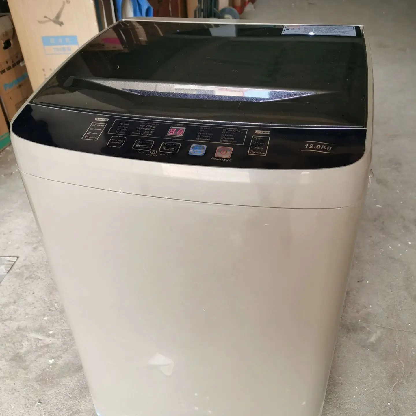 2022 Home 12kg Автоматическая OEM английская панель, полностью автоматический пульсатор OEM